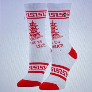 NWT ODD SOX Thank you, Enjoy Socks